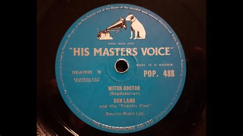Witch doctor track from 1958